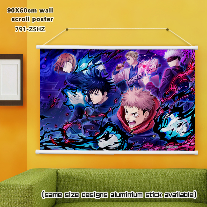 jujutsu kaisen anime wallscroll 90*60cm