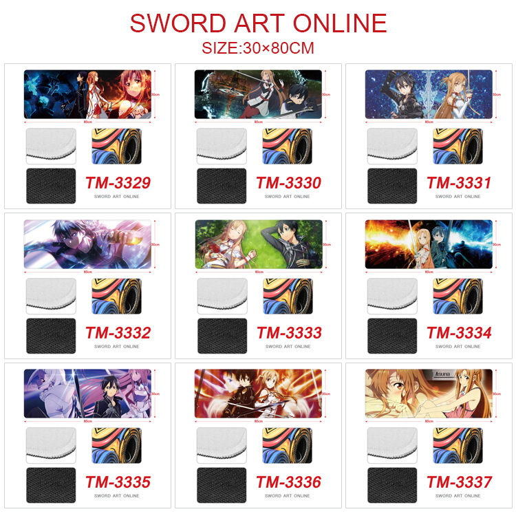 Sword art online anime deskpad 30*80cm