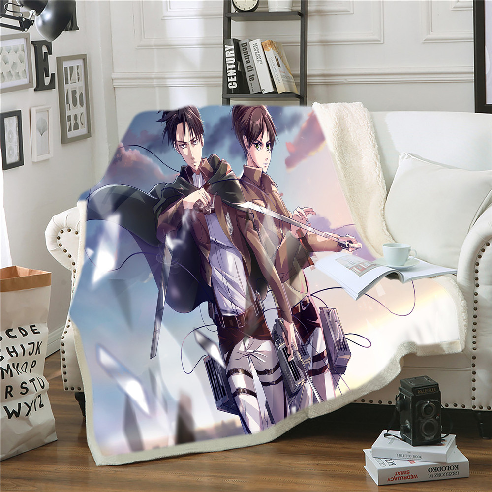 attack on titan anime blanket 150*200cm