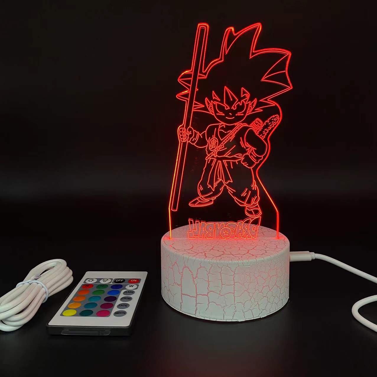 dragon ball anime 7 colours LED light