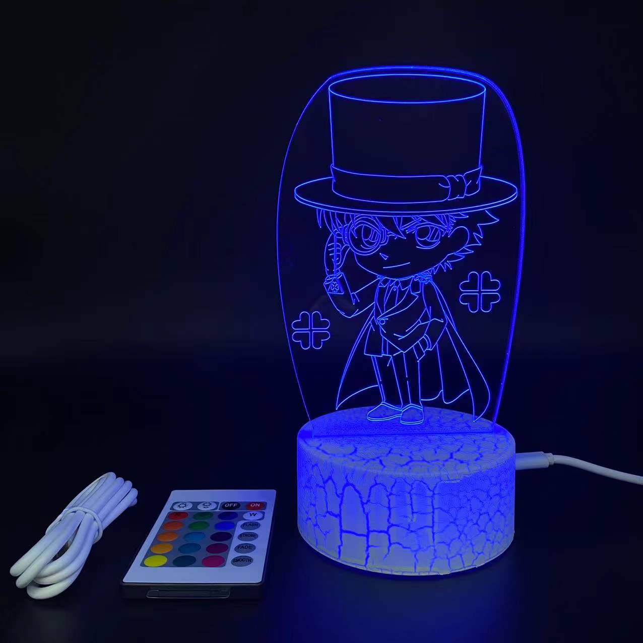 detective conan anime 7 colours LED light