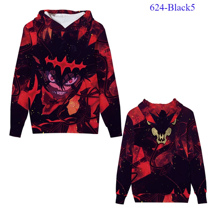 Black clover anime hoodie