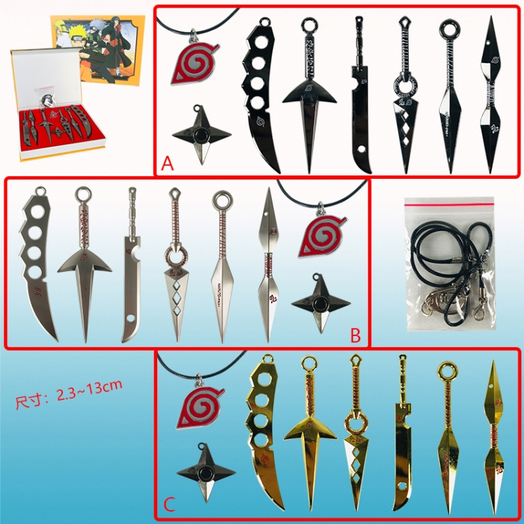 naruto anime weapon set