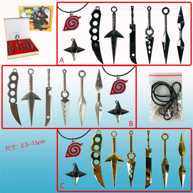 naruto anime weapon set