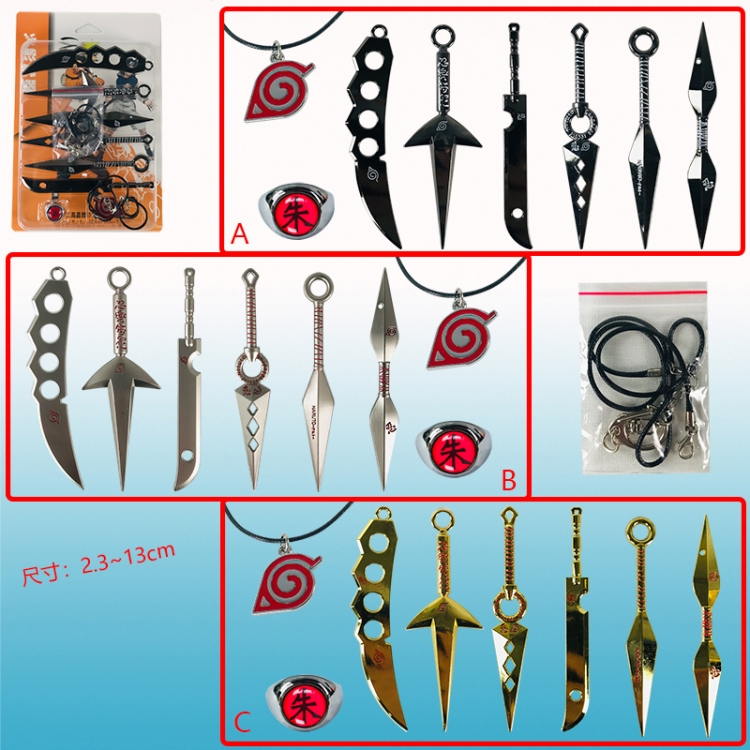 naruto anime weapon set