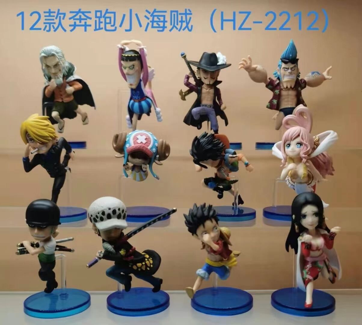 one piece anime figure for 12 pcs/set 5-6cm