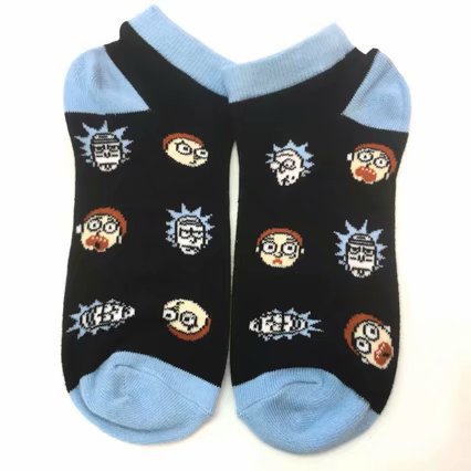 Rick and Morty anime socks size 34-39cm