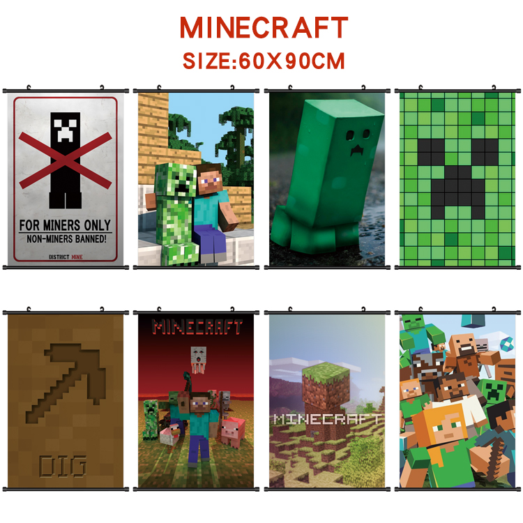 Minecraft anime wallscroll 60*90cm