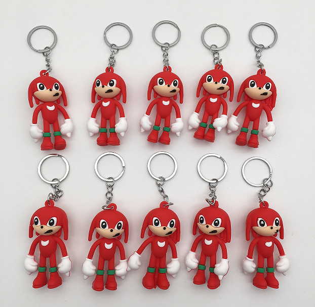 Sonic anime keycain for 10 pcs 6cm