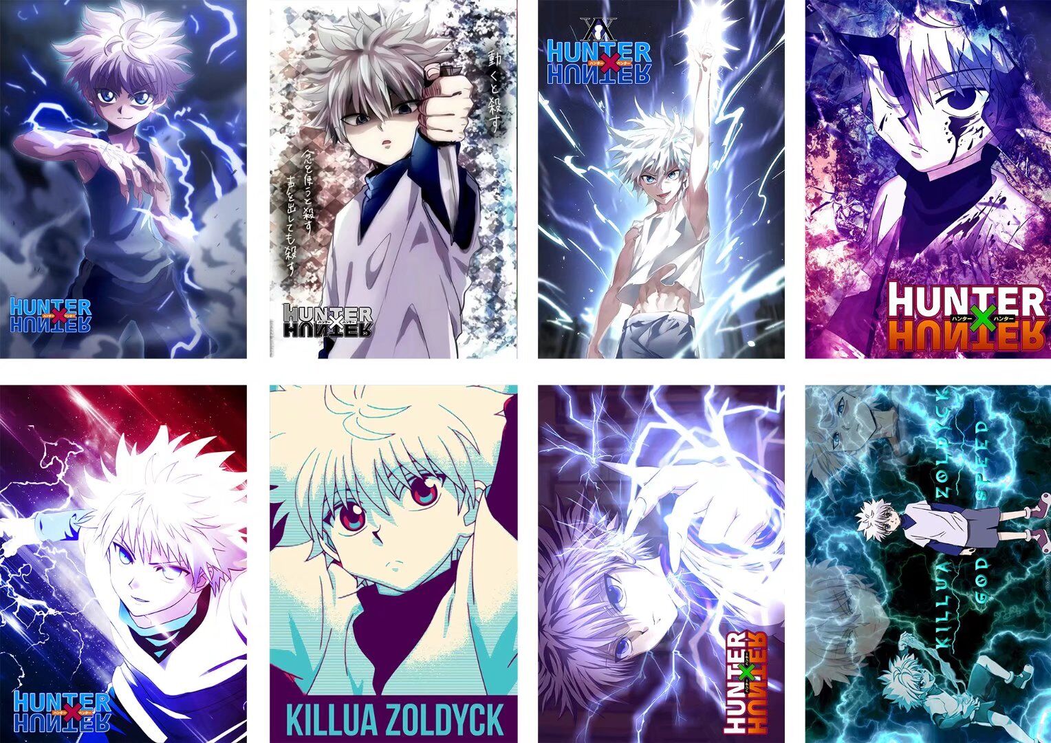 hunter anime poster set of 8pcs