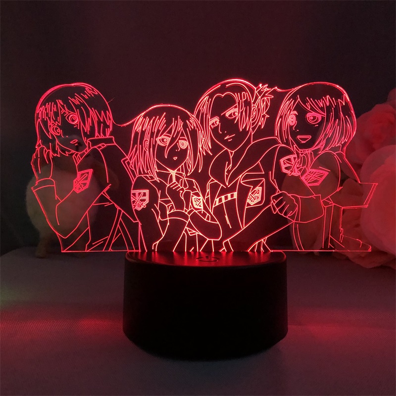 attack on titan anime 7 colours LED light