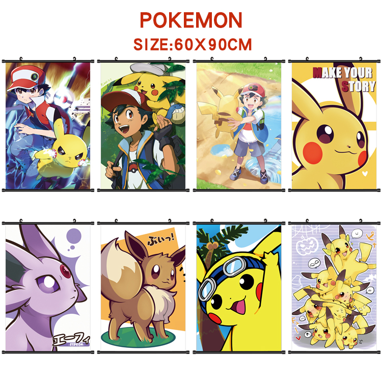 pokemon anime wallscroll 60*90cm