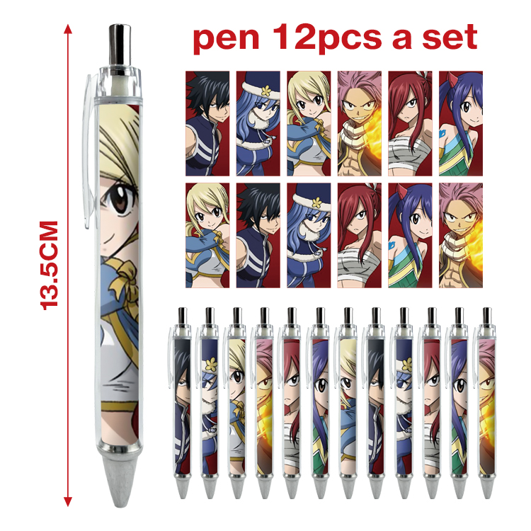 fairy tail anime pen 12pcs a set