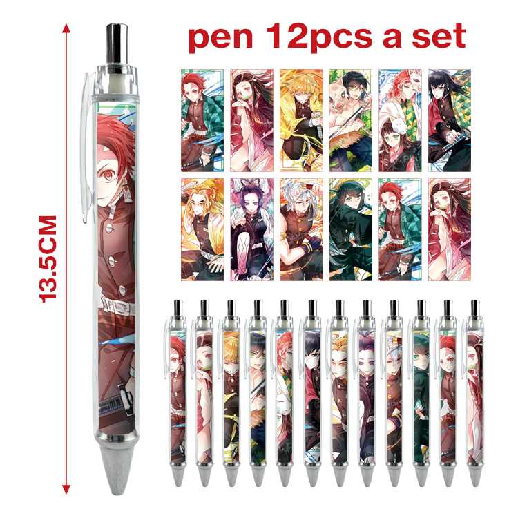 demon slayer kimets anime pen 12pcs a set