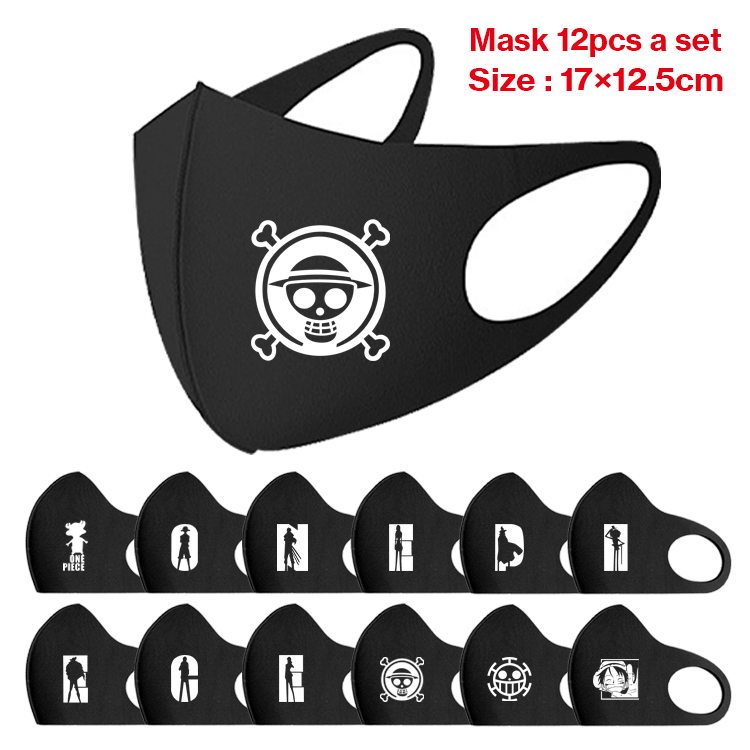 one piece anime mask 12pcs a set