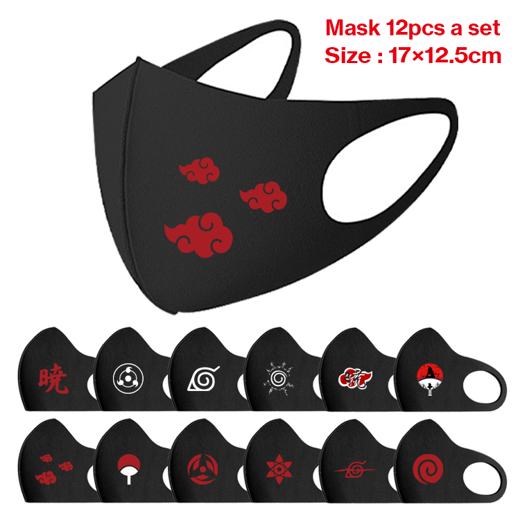 naruto anime mask 12pcs a set