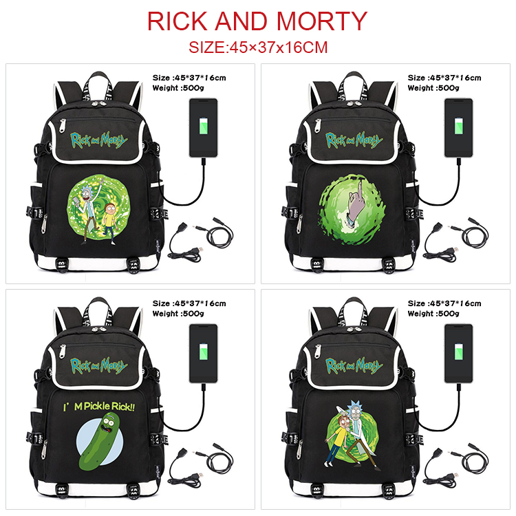 Rick and Morty anime bag