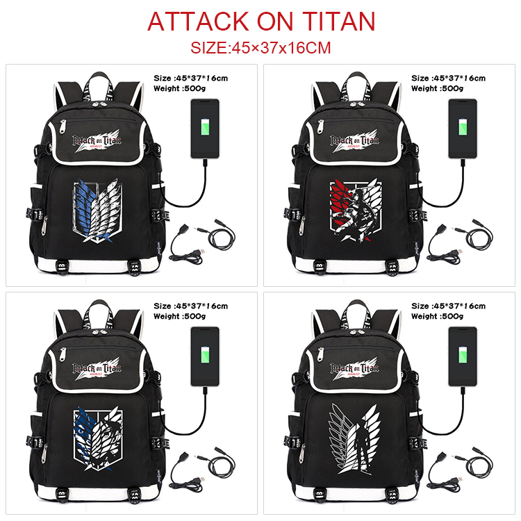 attack on titan anime bag