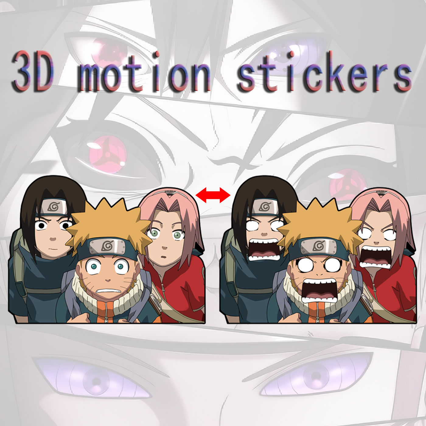 naruto anime 3d sticker