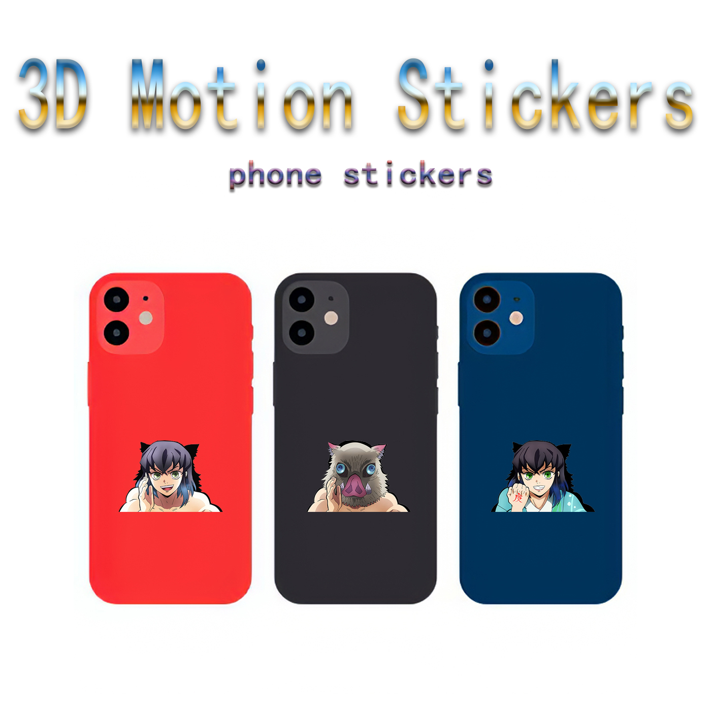 demon slayer kimets anime 3d sticker price for 10 pcs