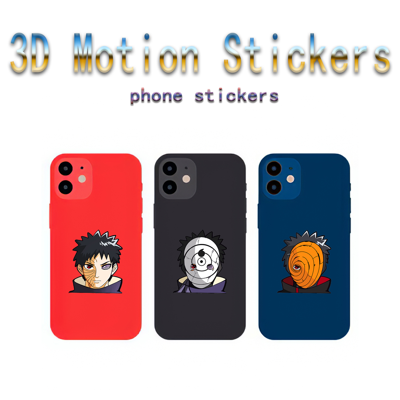 naruto anime 3d sticker price for 10 pcs