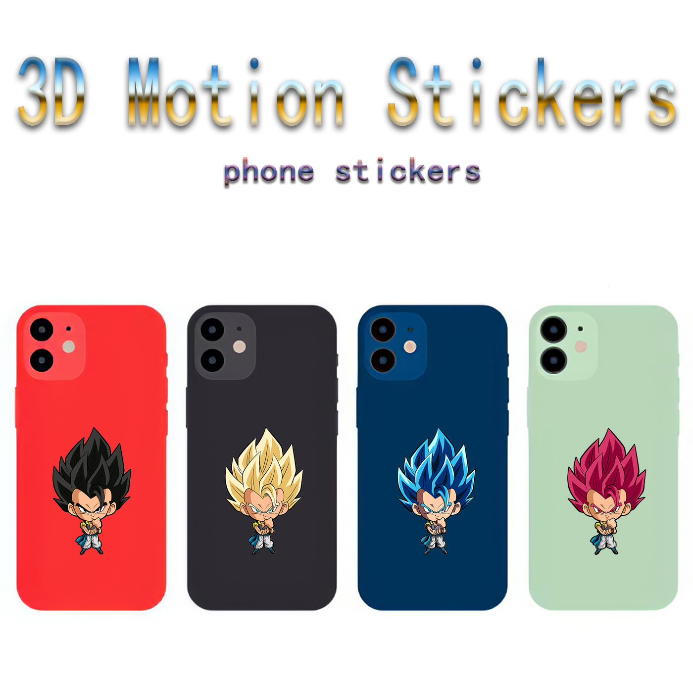 dragon ball anime 3d sticker price for 10 pcs