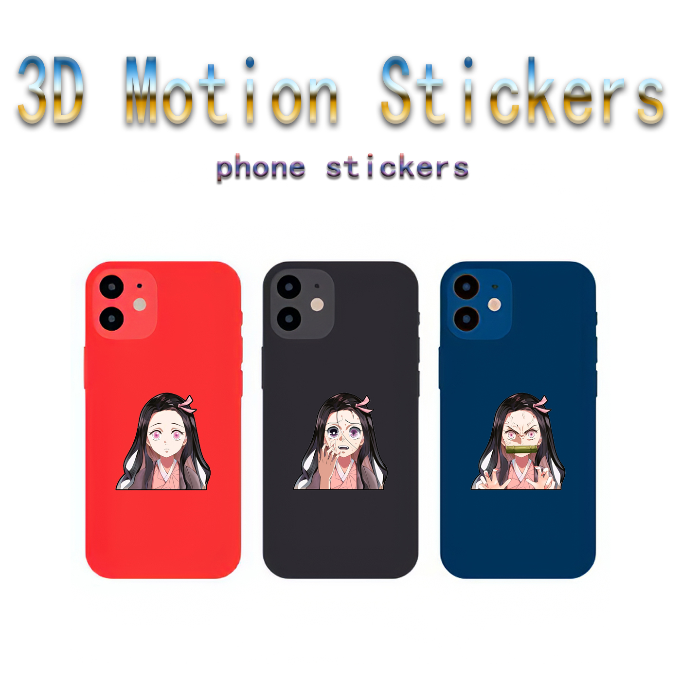 demon slayer kimets anime 3d sticker price for 10 pcs