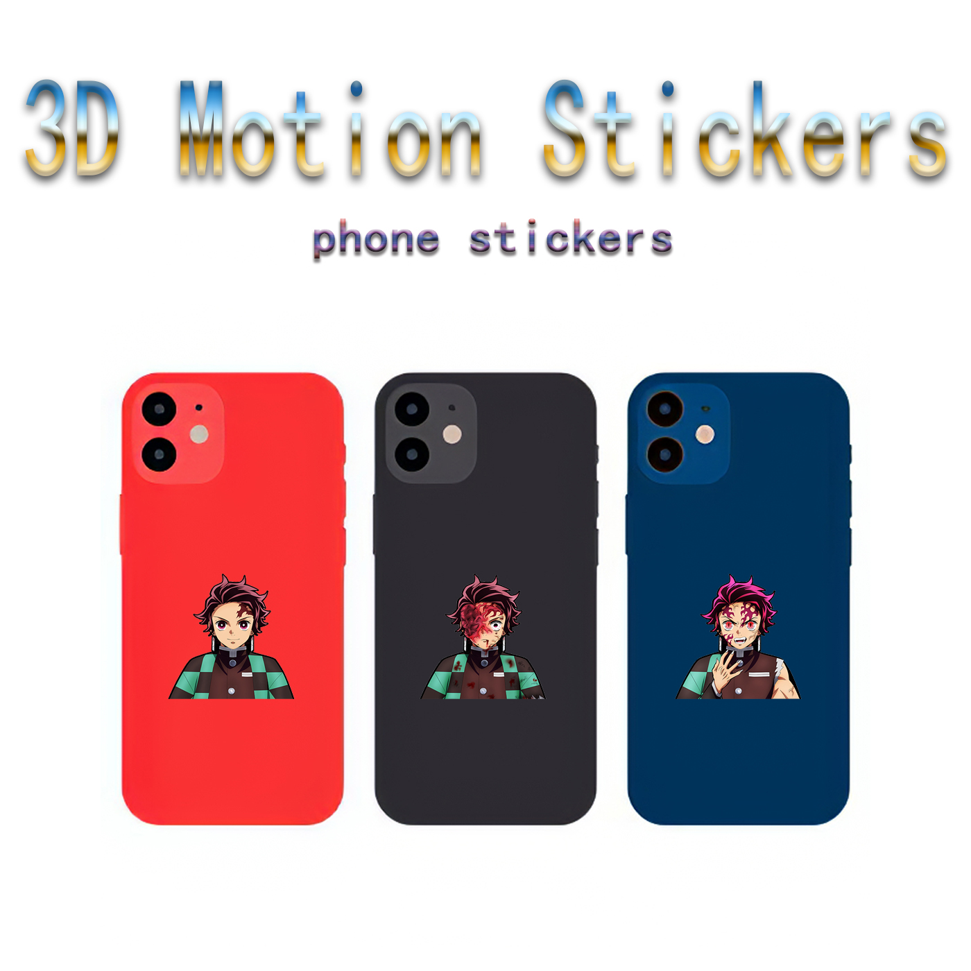 demon slayer kimets anime 3d sticker price for 10 pcs