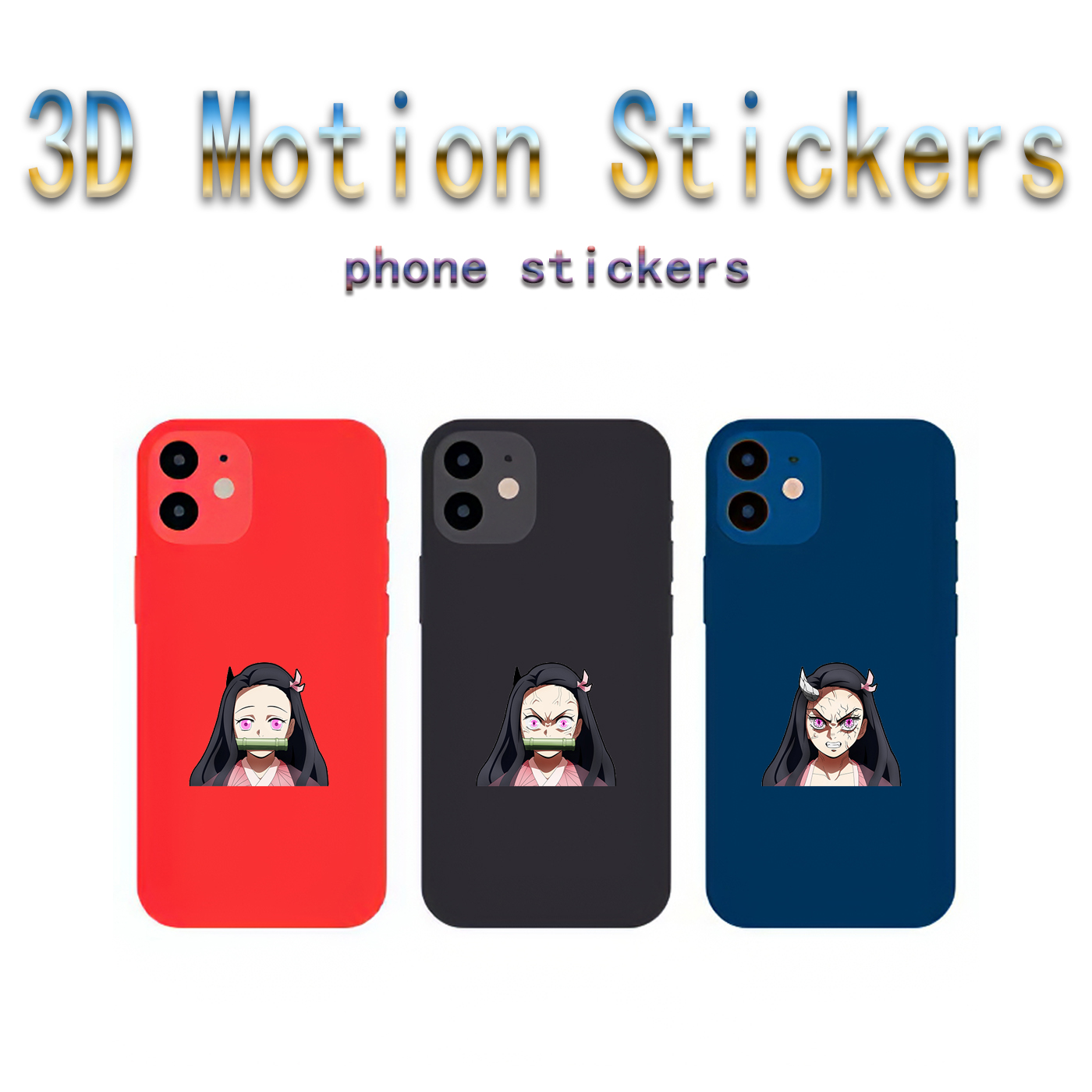 demon slayer kimets anime 3d sticker price for 10 pcs