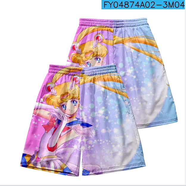 SailorMoon anime Beach short