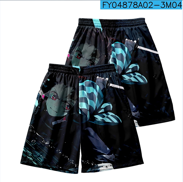 demon slayer kimets anime Beach short