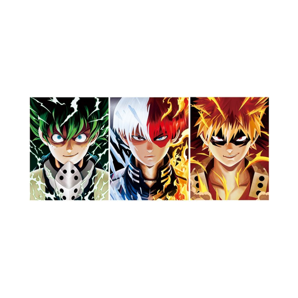 my hero academia anime 3d poster painting 29.5*39.5cm