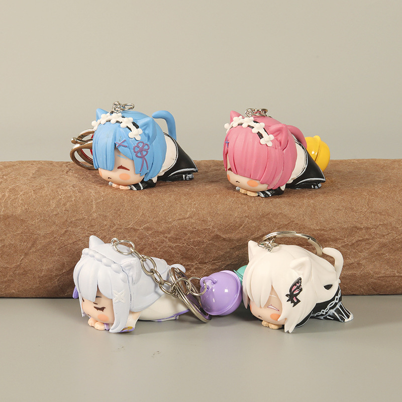 Re:Zero kara Hajimeru Isekatsu anime keychain price for a set of 4 pcs