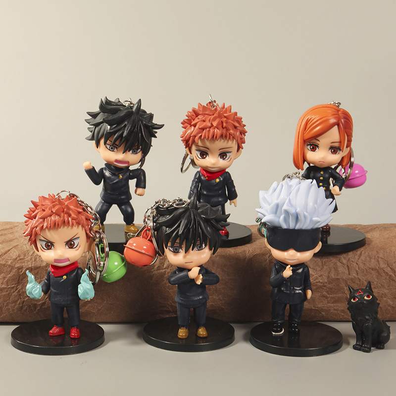 jujutsu kaisen anime keychain price for a set of 6 pcs