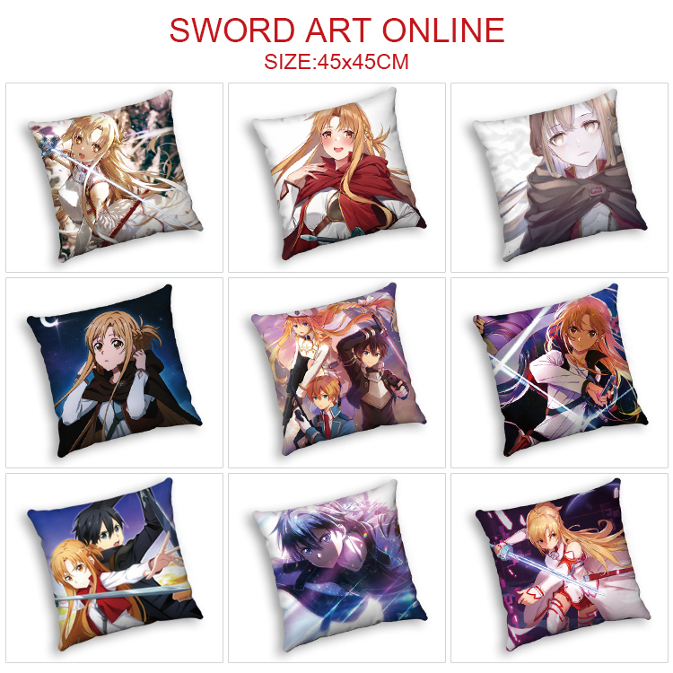 Sword art online anime cushion 45*45cm