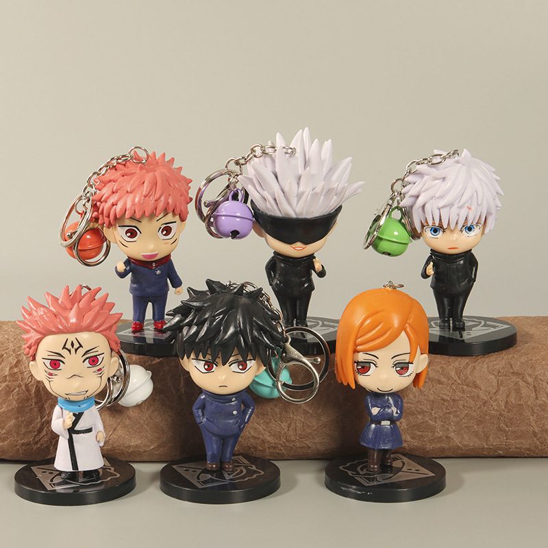 jujutsu kaisen anime keychain price for a set of 6 pcs