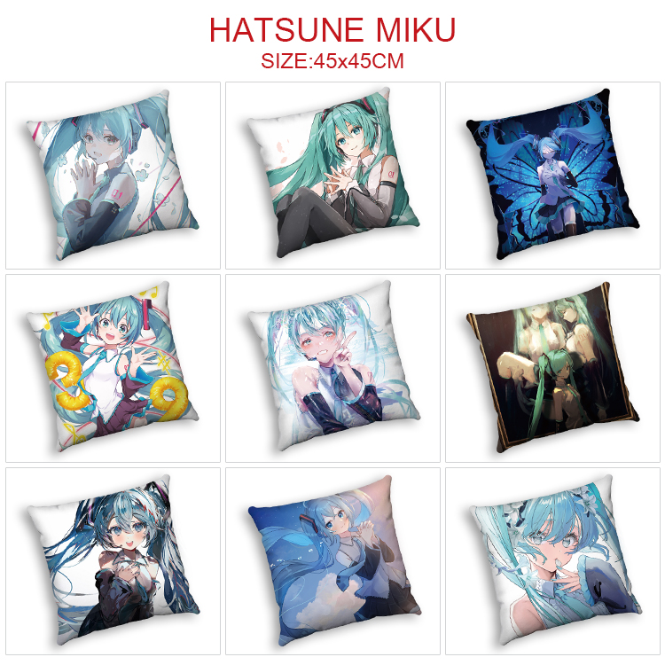 miku hatsune anime cushion 45*45cm