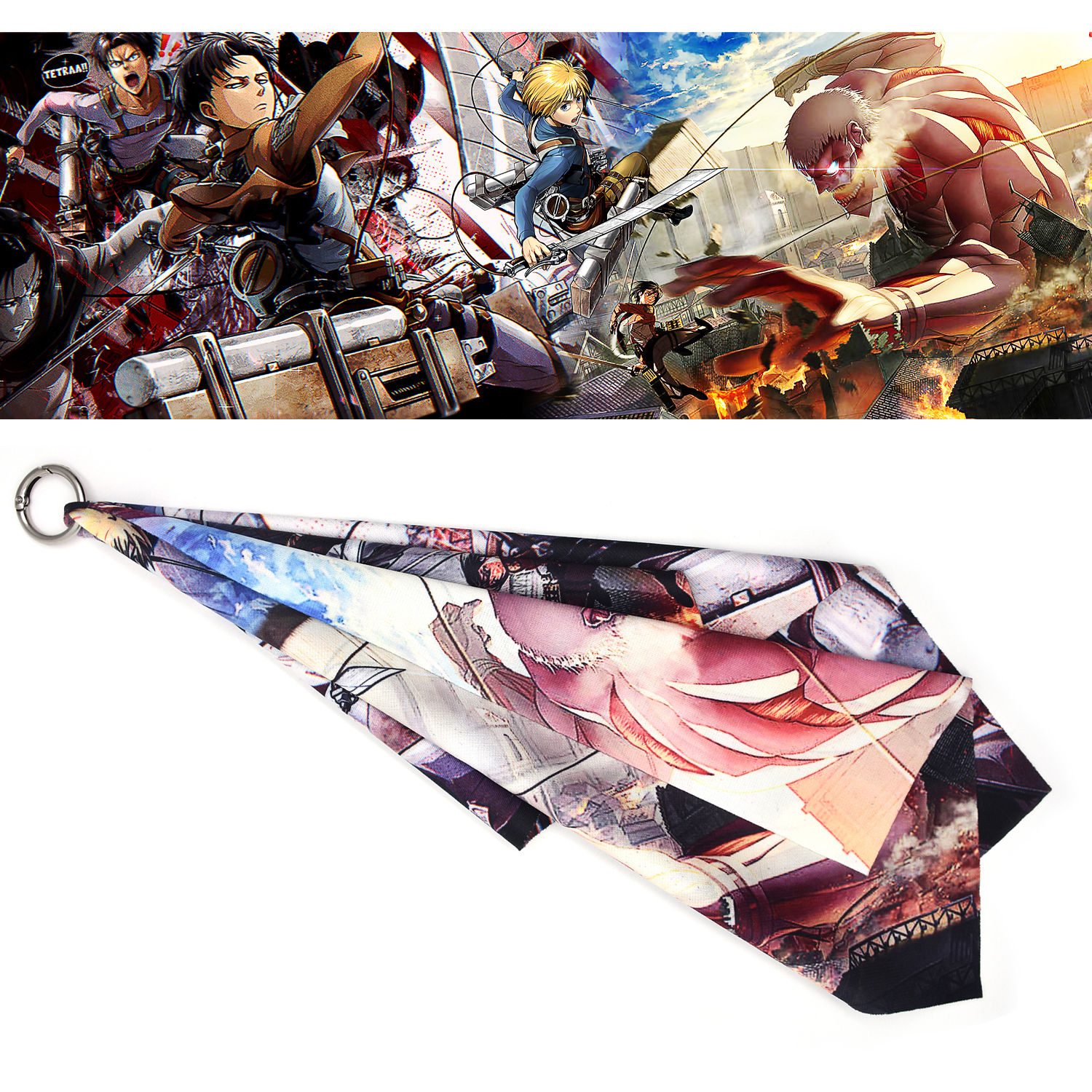 attack on titan anime scarf 60*20cm