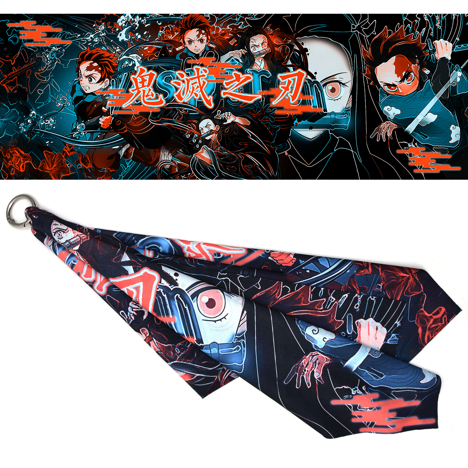 demon slayer kimets anime scarf 60*20cm