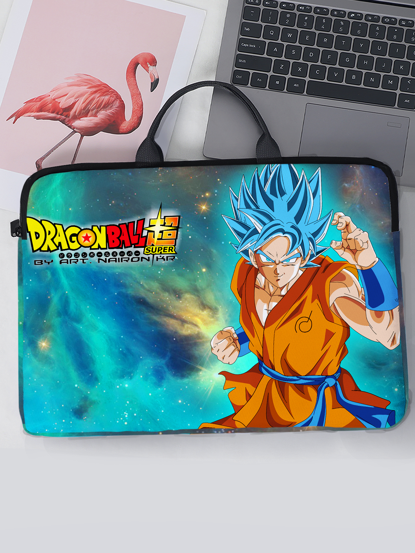 dragon ball anime laptop with lining