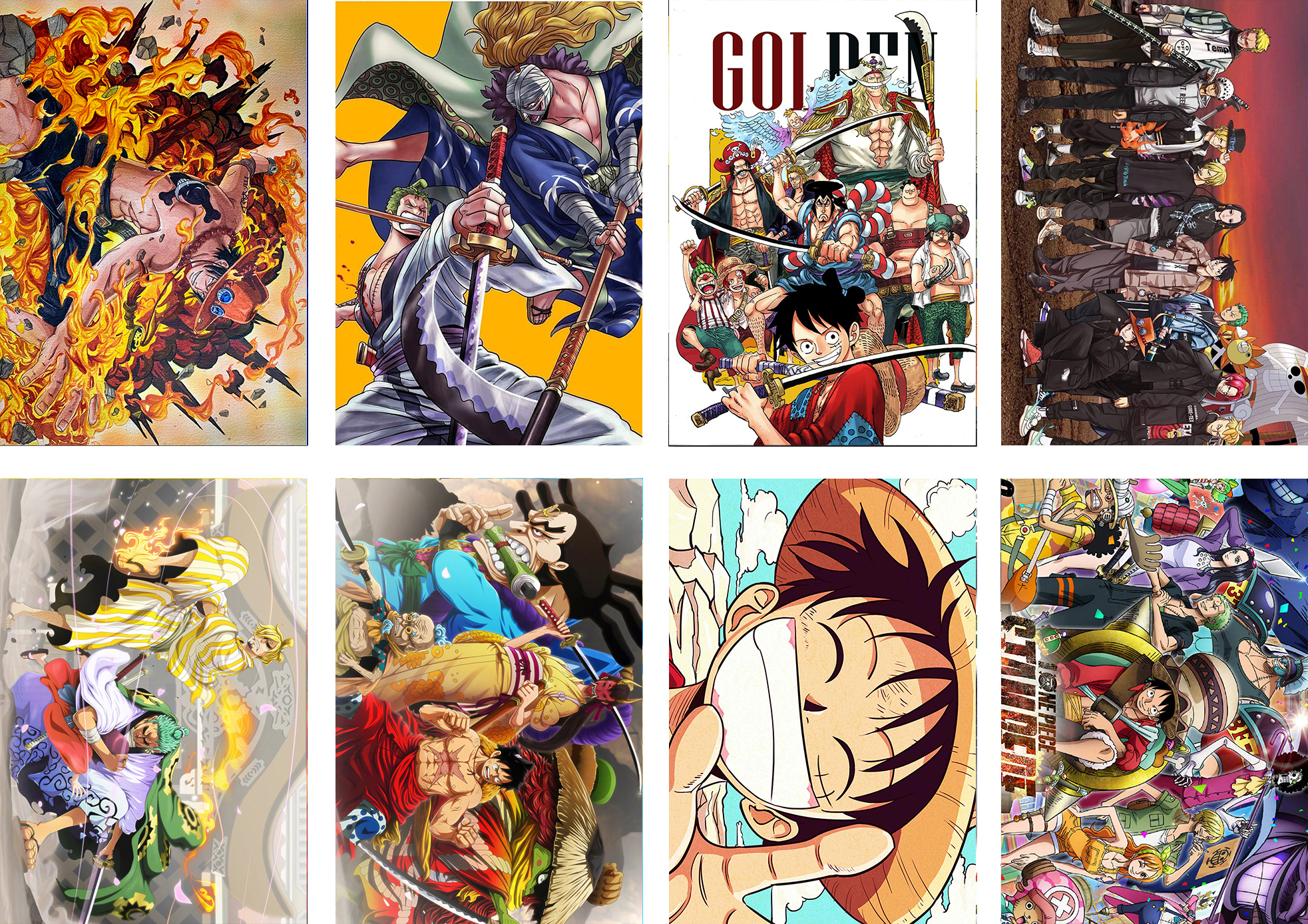 one piece anime posters price for a set of 8 pcs