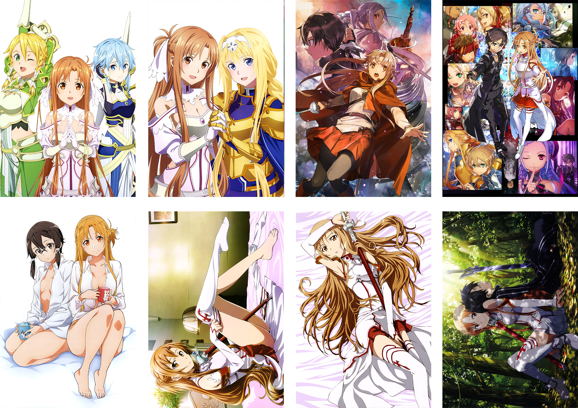 Sword art online anime anime posters price for a set of 8 pcs