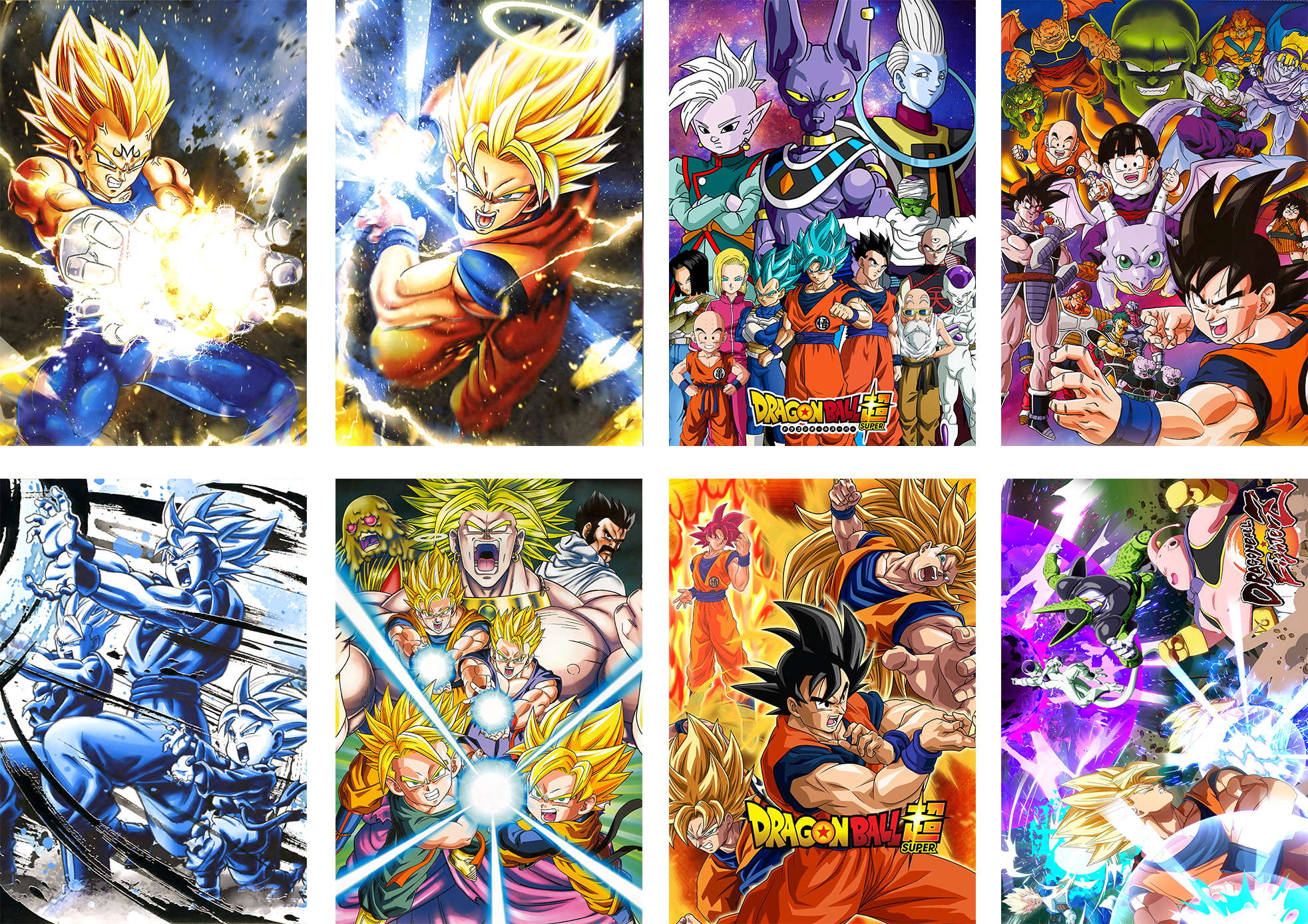 dragon ball anime posters price for a set of 8 pcs