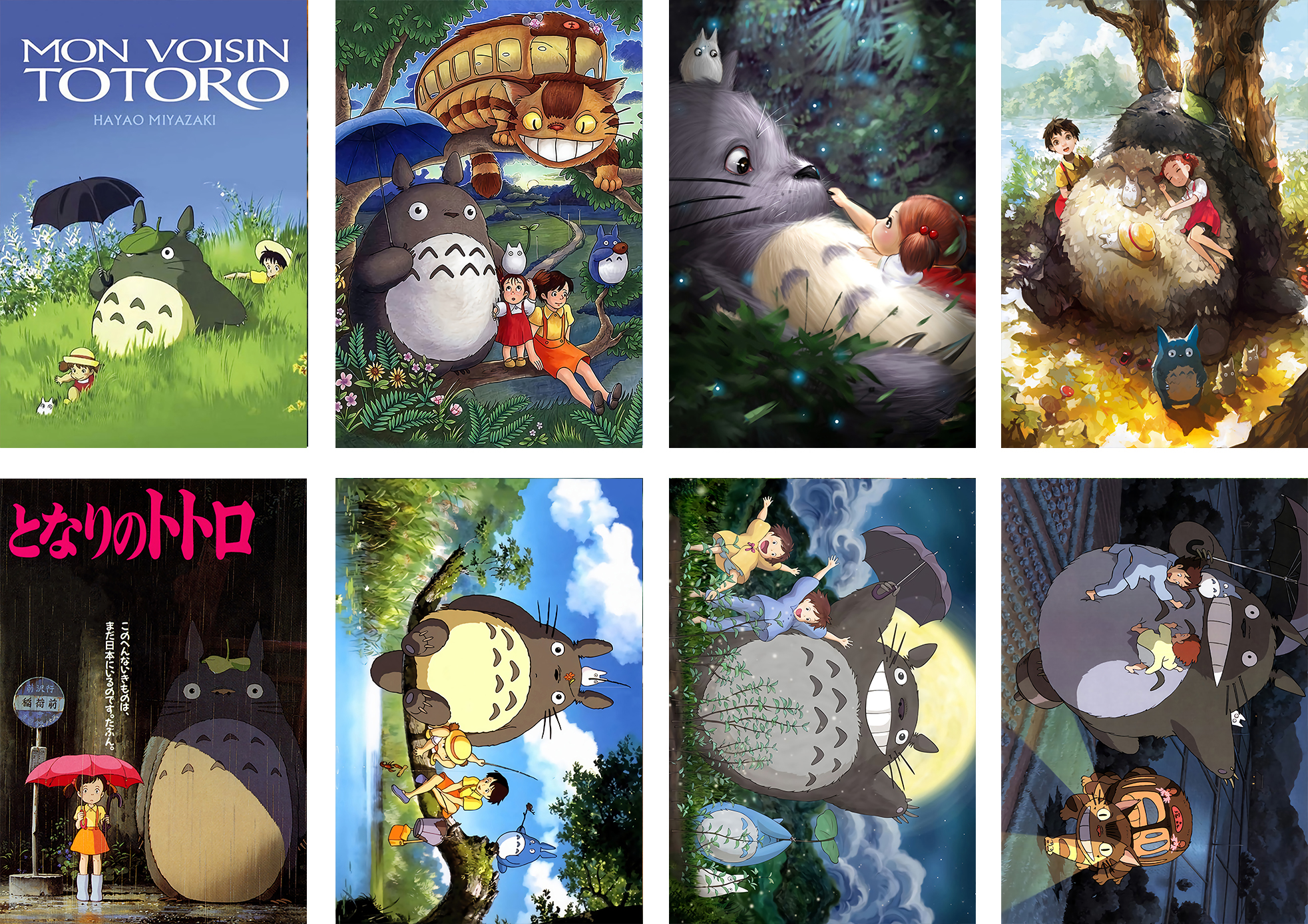 totoro anime posters price for a set of 8 pcs