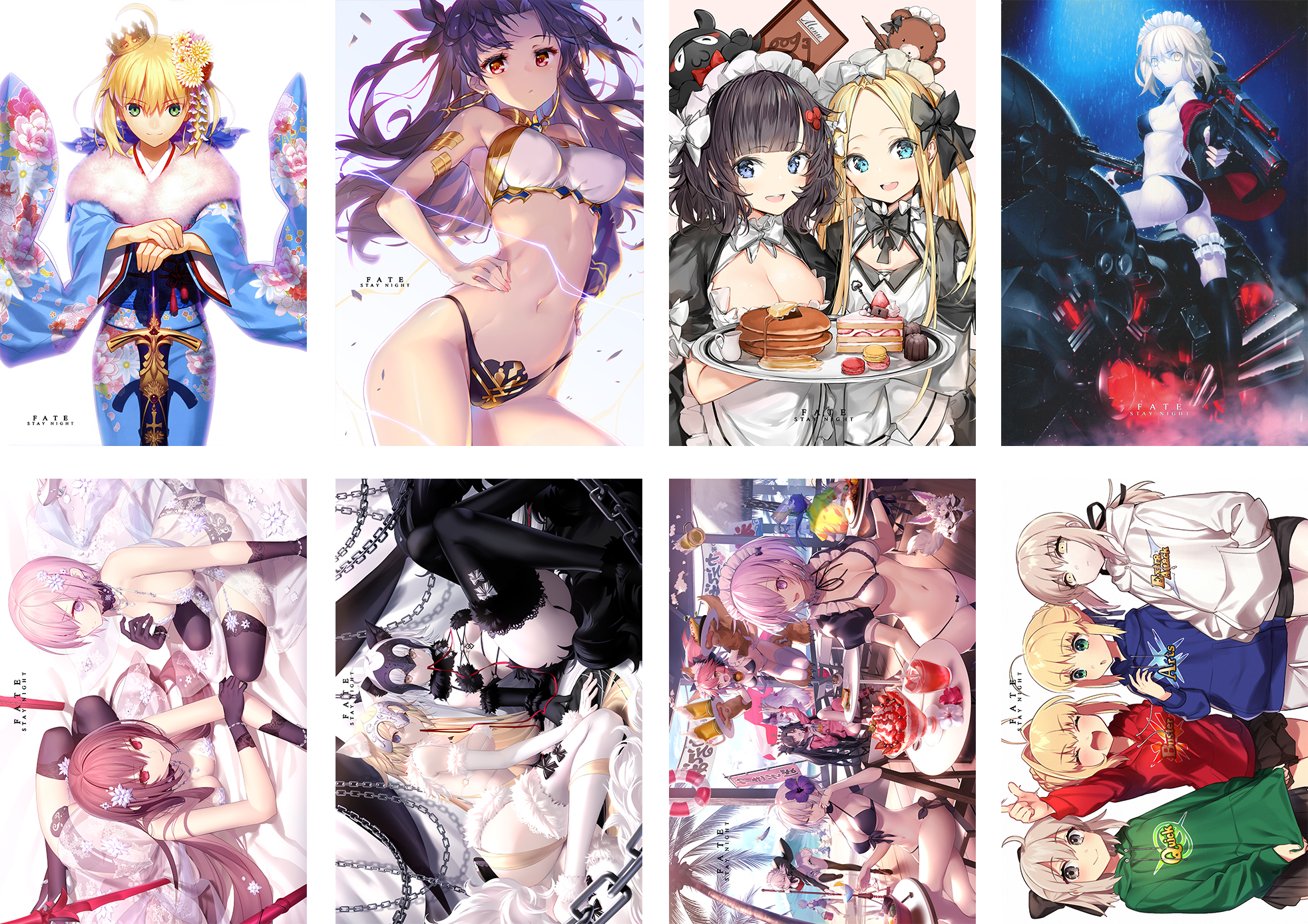 fate stay night anime anime posters price for a set of 8 pcs