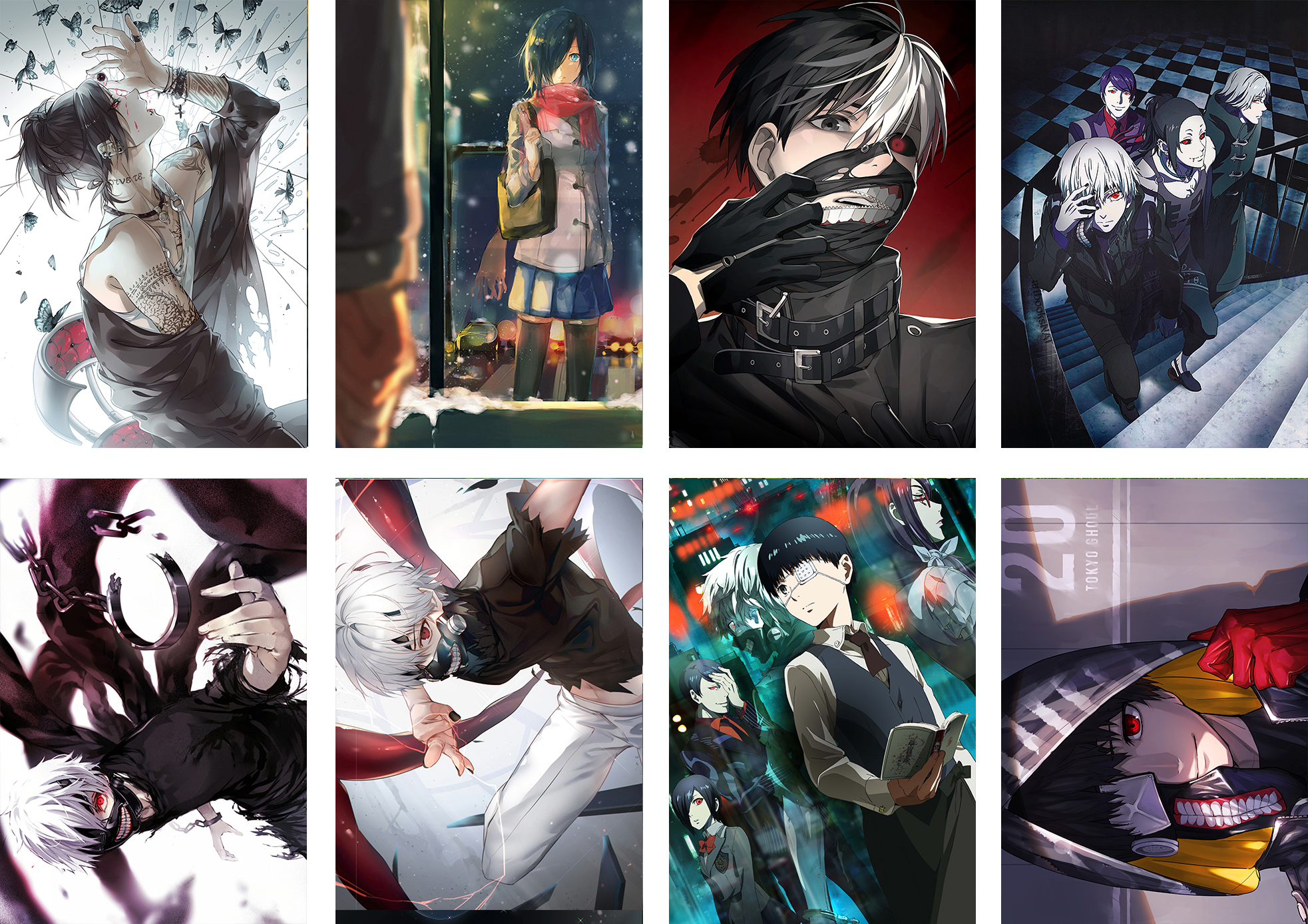 tokyo ghoul anime posters price for a set of 8 pcs