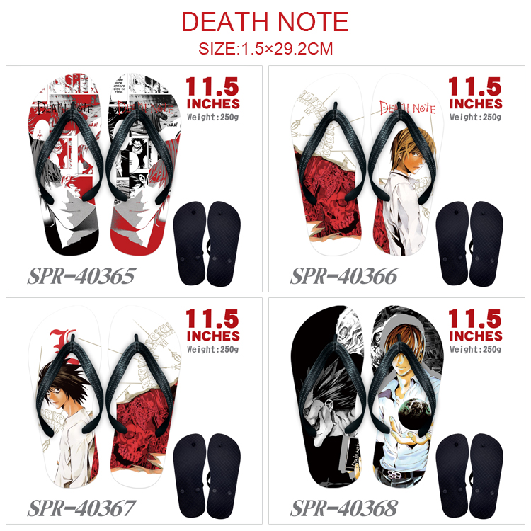 death note anime flip flops shoes slippers a pair