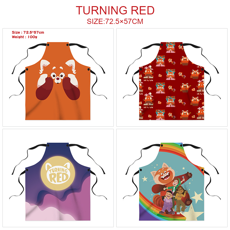 Turning Red anime waterproof apron