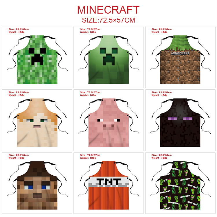 Minecraft anime waterproof apron