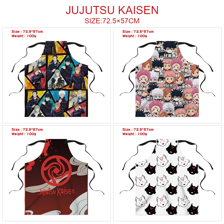 jujutsu kaisen anime waterproof apron